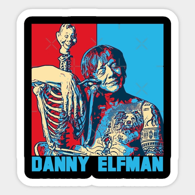 danny elfman art visual Sticker by Papa Lauren